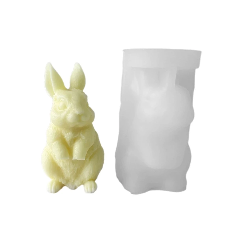 

Mold 3d Bunny Silicone Resin Mold Mold Desktop Ornaments Mold for DIY Crafts Home Decors Dropship