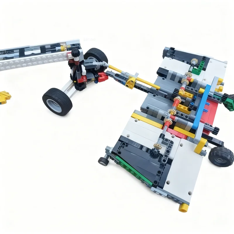 230pcs MOC Offsetting Arm Batwing Mower LS Technical Model Building Blocks Construction Toy Christmas Gift Brick Kids Education view 3