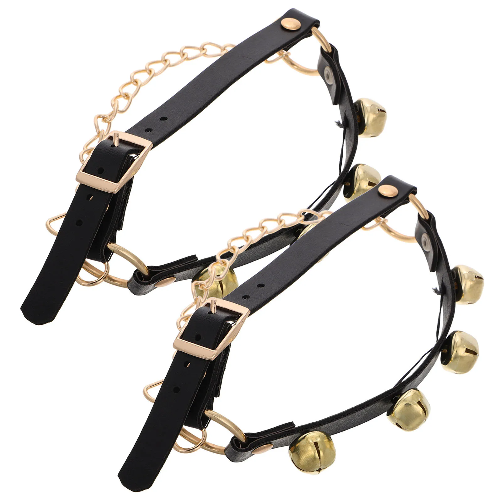 

2Pcs Holiday Shoe Boot Bells Merry Christmas Decoration with Loud Jingle Sound for Family Parties Winter Festivals Cheerful