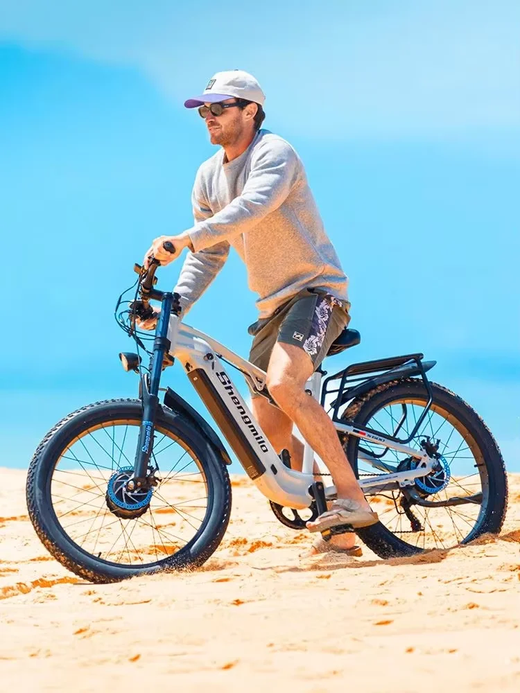 Shengmilo S600 Erwachsenen-Elektrofahrrad Herren E-Mountainbike 48V840WH Akku 26' Fatbike Elektrofahrrad