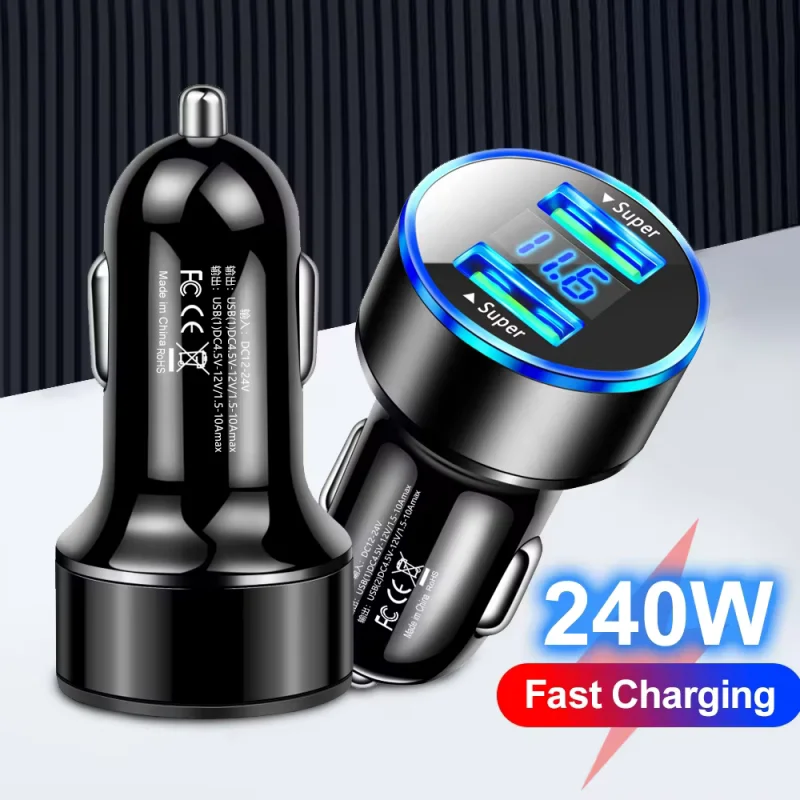 240W Car Charger Du…