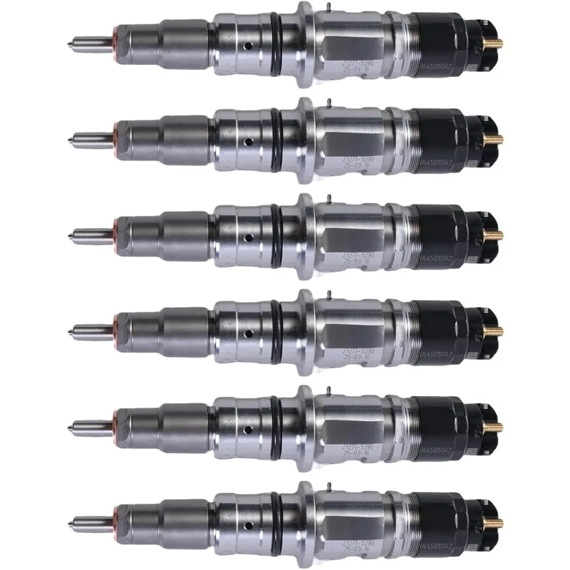 

6PCS Common Rail Injector 0445120342 4994925 68210105AA For Dodge Ram 2500 3500 Pickup 2013-2018 For Cummins ISB 6.7L Engine