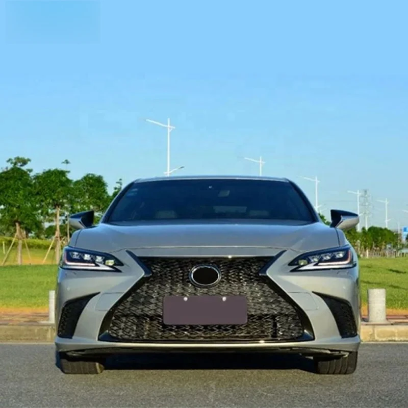 

Горячая распродажа: Комплект для обновления переднего бампера, решетки радиатора и фар для Lexus ES250 2013 года (стиль F-Sport, обновление до ES200 2018)