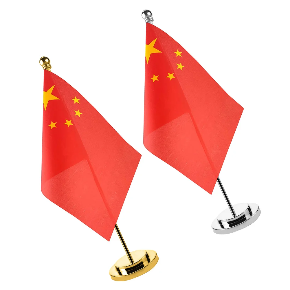 Tabletop Ornament Decoration Decorative China Desktop Flag Miniature Chinese Work