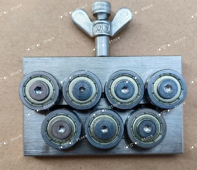 

manual cable 7-wheel straightener 1-2.5mm copper stainless steel iron wire straightening machine