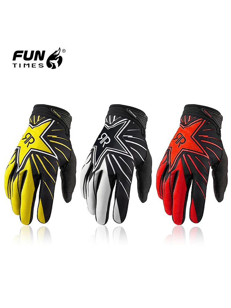 AliExpress NONE FUNTIMES 2025 Spring and Summer Outdoor Cycling Full Finger Gloves Universal Gloves Motorcycle Riding Full Finger Gloves