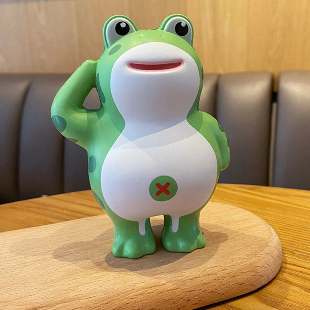 New Cartoon Pinching Music Frog Shaped Slow Rebound Squeeze Toy Release Emotion Green Stress Relief Toy