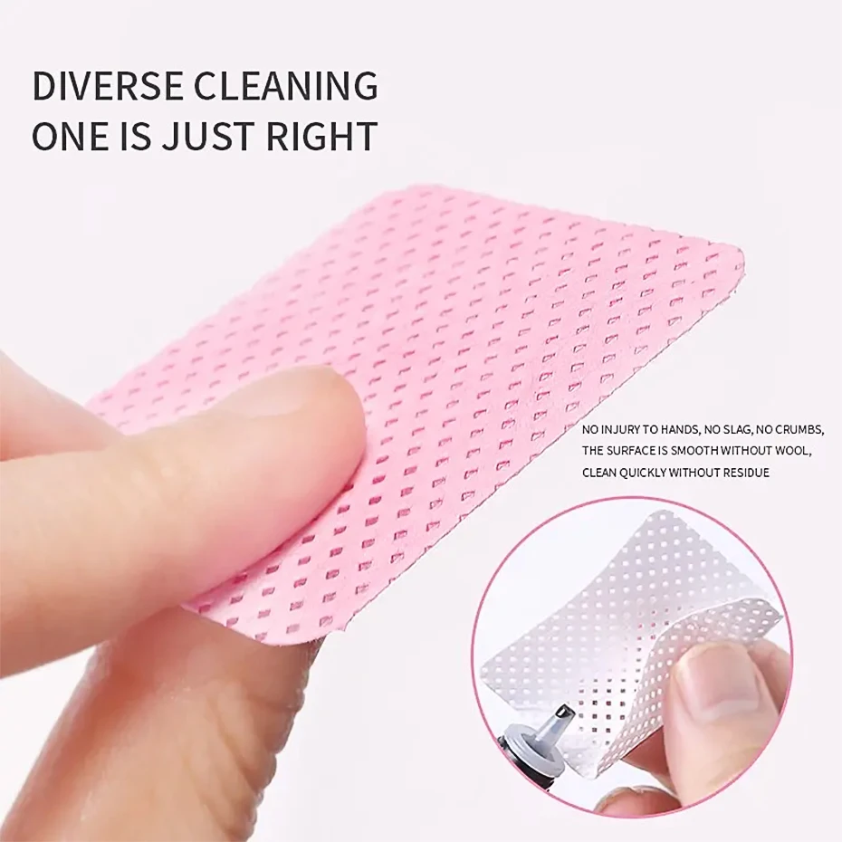 600pcs Lint-Free Nail Polish Remover Cotton Wipes UV Gel Tips Remover Cleaner Paper Pad Nails Polish Art Cleaning Manicure Tools