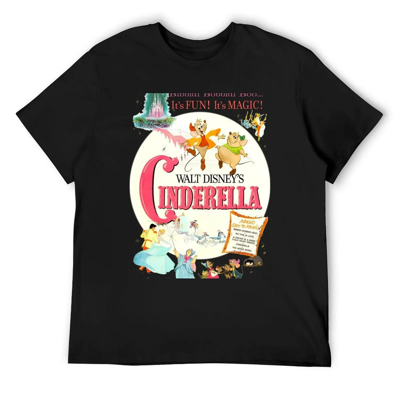 Cinderella - Vintage Poster T-Shirt vintage t shirts blacks sweat Men's t shirts