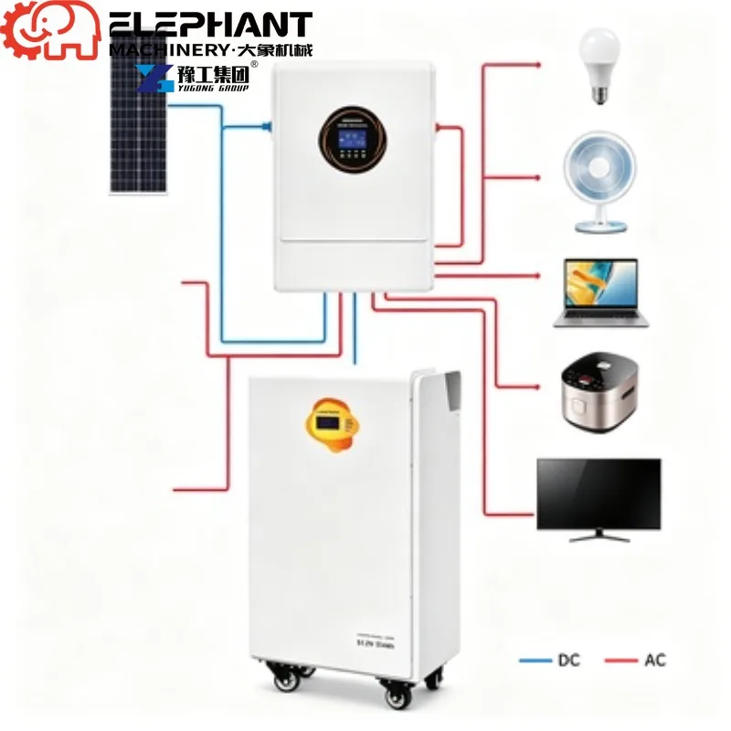 220V Household Custom Off-Grid Solar System, 15kW Photovoltaic Energy Storage Lithium Ion Battery With 30° Installation Angle