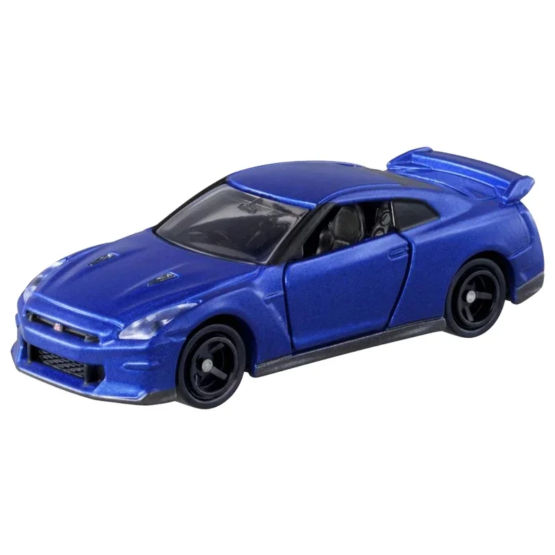 TAKARA TOMY diecasting alloy car model red and white box, size 23 Nissan GT-R sports car, a Children's Day gift for children.