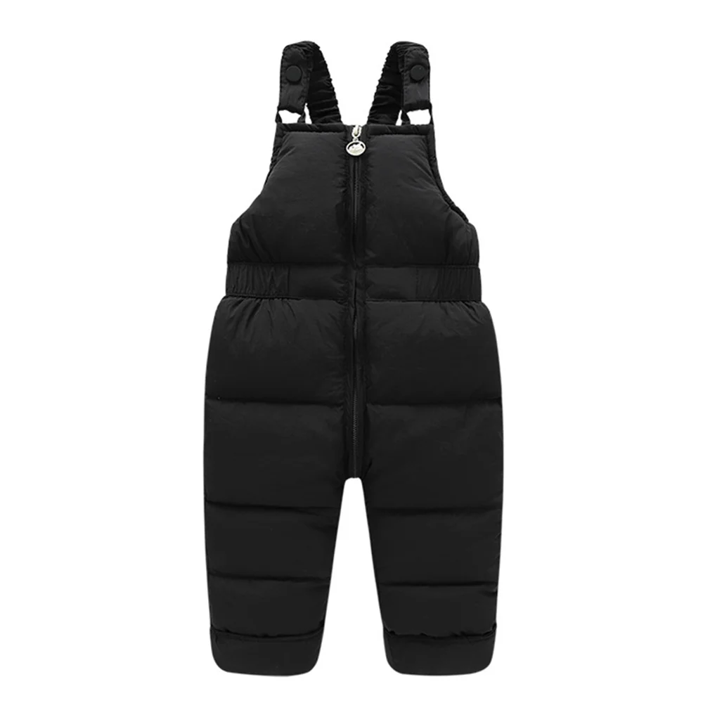 Winter Children Warm Overalls Autumn Girls Boys Thick Pants Baby Girl Jumpsuit For 1-5 Years High Quality Kids Ski Down Overalls