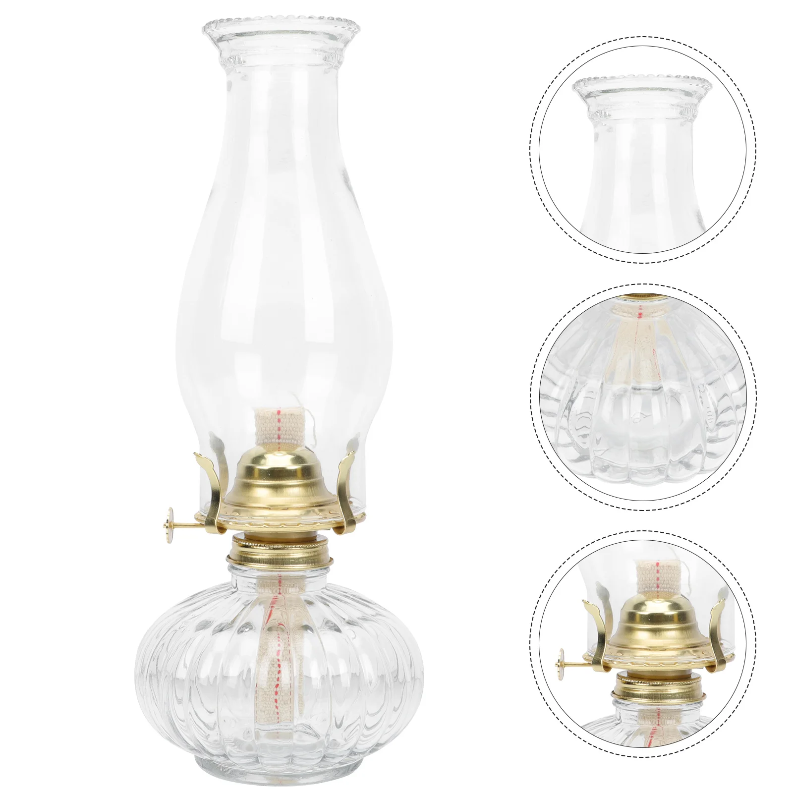 Retro Kerosene Lamp Decorative Lantern Oil Flashlight Vintage Lighting Lanterns Rain Lighters Household Home