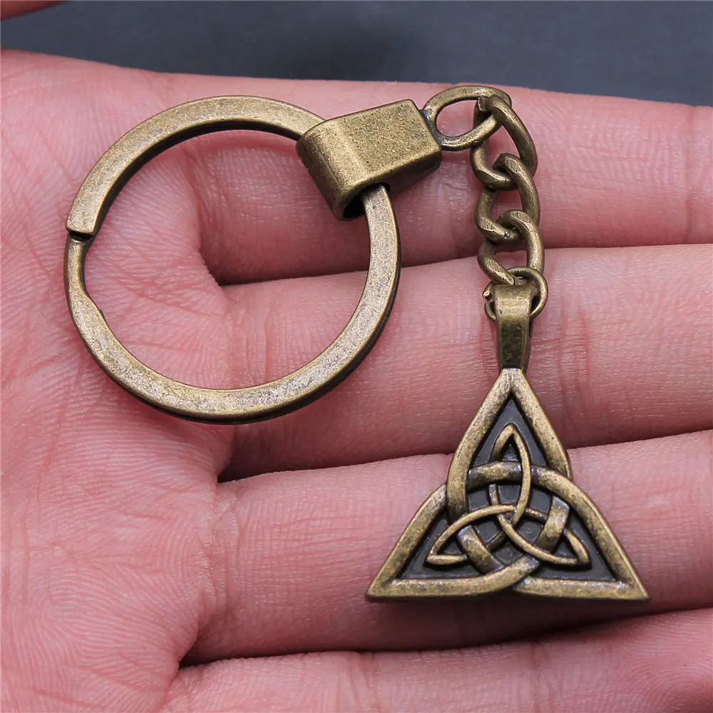 1 Piece Keychain Star Of David And Celtic Amulet Keyring Key Chain Ring Keyring Key Chain Women