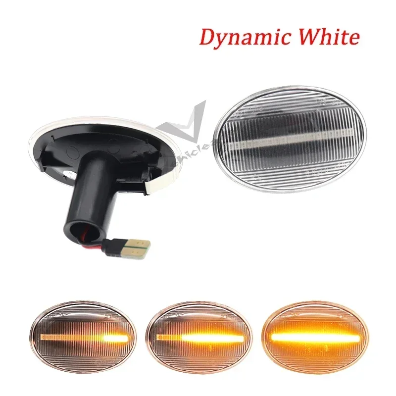 For BMW MINI Cooper R55 R56 R57 R58 R59 CL-R56-LSM-SM 2pcs 12V Flowing Side Repeater Lamp Dynamic Side Marker Light Indicator