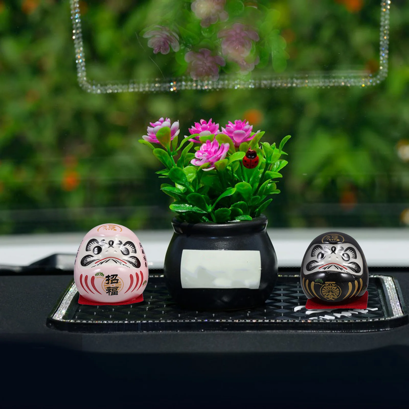 

5pcs Ceramic Japanese Style Mini Figurines For Home Office Car Decor Gift Table Decoration
