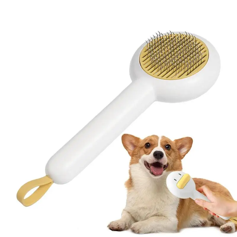 Cat Grooming Rake and Brushes, Deshedding, pente para pêlos de estimação, pequeno, médio, grande, joaninha