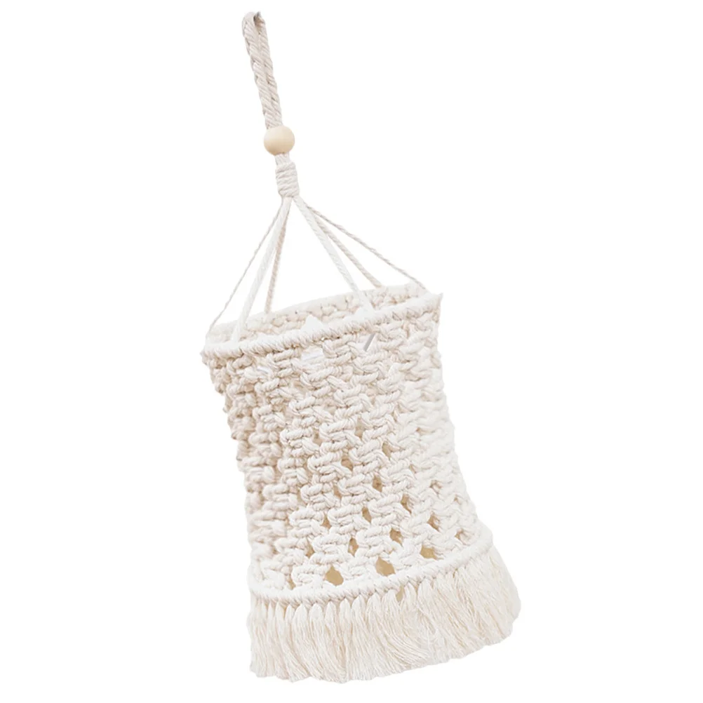 البوهيمي مكرامية عاكس الضوء المنسوجة شرابة هامش غطاء خفيف الزخرفية سهلة التركيب إزالة دائم تتلاشى مقاومة الاستخدام على المدى الطويل