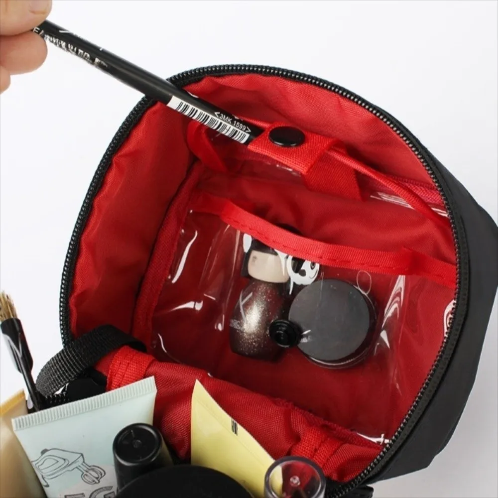 Tragbare Kosmetiktaschen mit Reißverschluss, Kosmetiktasche, Handtasche, mehrschichtige Aufbewahrungstasche, große Kapazität, Kulturbeutel, abnehmbare Make-up-Tasche