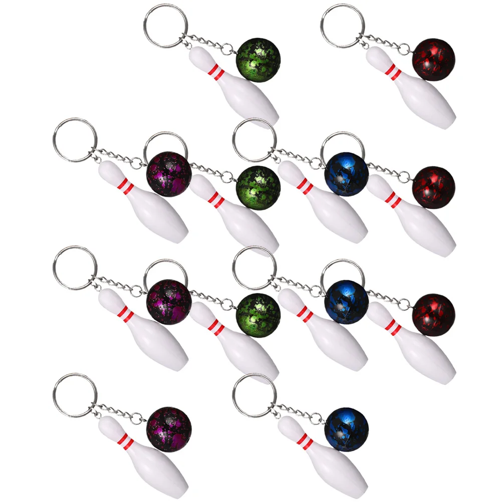 

12 Pcs Football Keychain Keychains Bowling Small Hanging Keepsakes Wallet 750X250X250CM Decorative Mini Sports Gifts