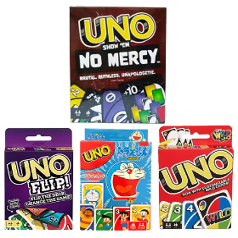 

ONE FLIP! Playing Cards UNO Board Games Pikachu Harry Narutos Christmas Card Table Game for Children Adults Birthday Gifts Toys