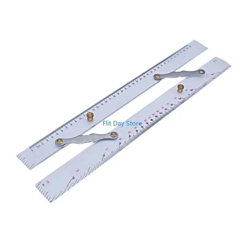 

F92C 450mm Navigation Parallel Ruler Tied-Up Sea Chart Measuring Divider