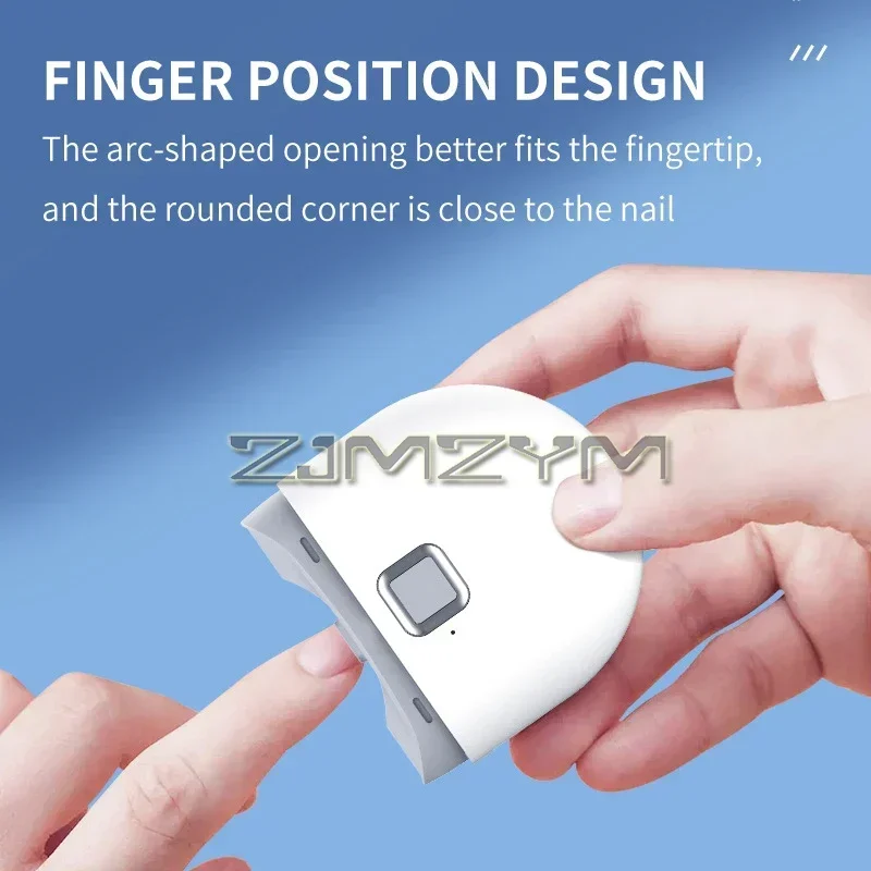 เครื่องตัดเล็บไฟฟ้าอัตโนมัติแบบพกพาทนทานต่อการใช้งานยาวนานเครื่องมือซ่อมแซมเล็บที่ตัดเล็บแบบหนาสำหรับทำเล็บเท้า