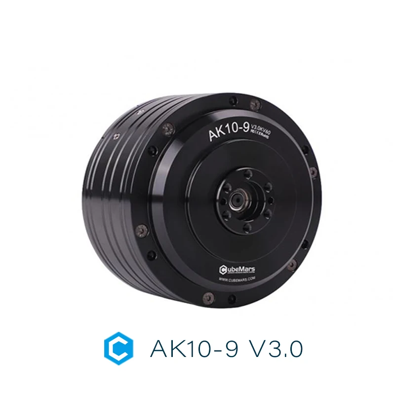 AK10-9 V3.0 KV60 T-MOTOR แบบไดนามิกมอเตอร์โมดูลาร์สําหรับหุ่นยนต์ Exoskeleton, AGV, ตัวเข้ารหัสคู่