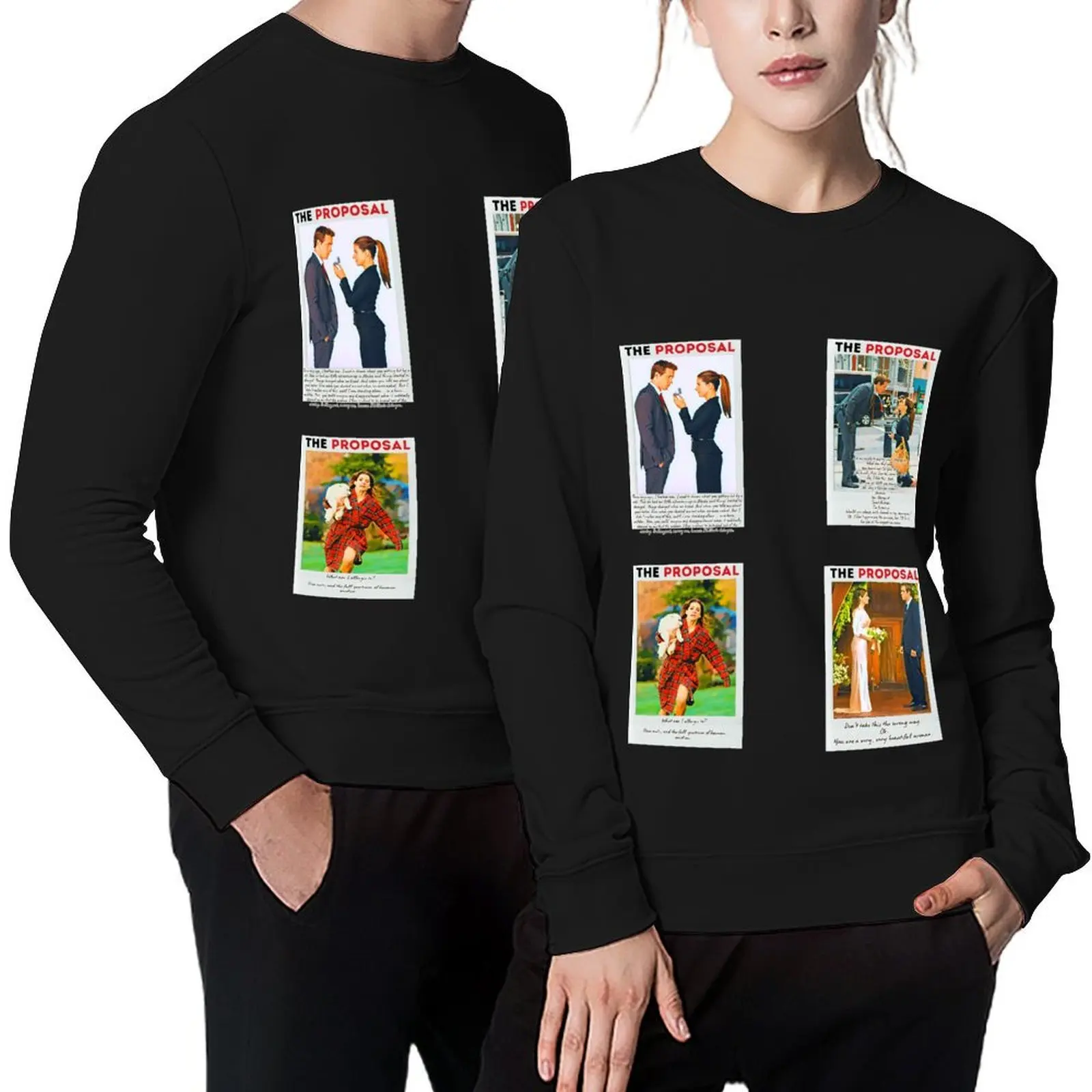 

The Proposal Movie Sticker Set / T Shirt Pullover mens clothing clothes for men korean clothes aesthetic sweatshirts