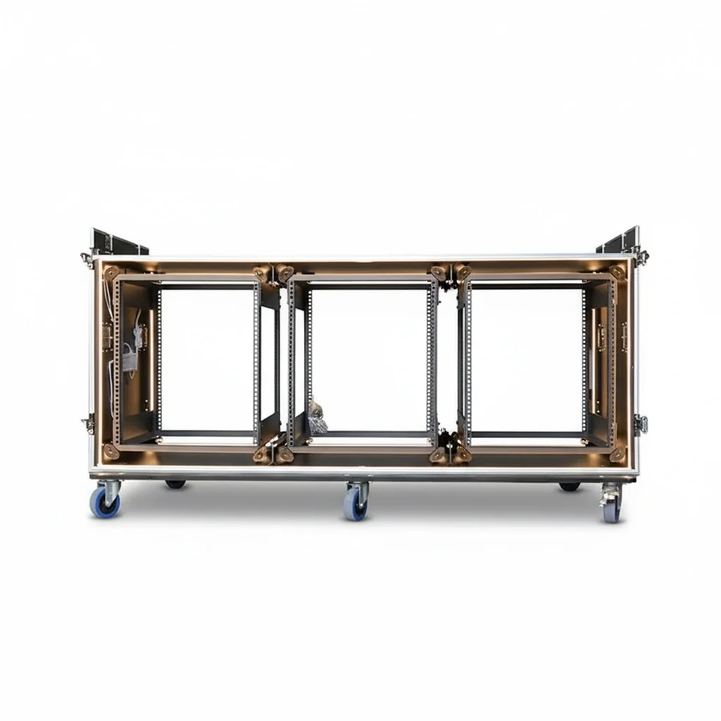 12U Shock Mount Rack, 3x 12 Space PA Rack Case, 9mm Plywood ATA Flight Case, DJ Equipment Road Case, Workbench, LED Rope Light