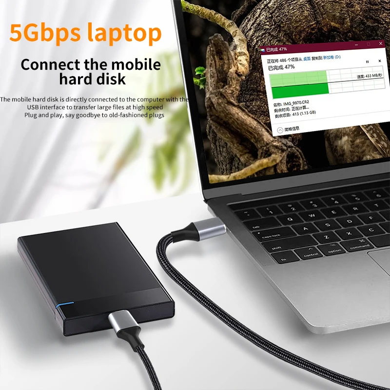 USB 3.0 Type A to Micro B Connector Cable 5Gbps 3A Fast Data Sync Cord USB C to Micro B Adapter External Hard Drive Disk Cable