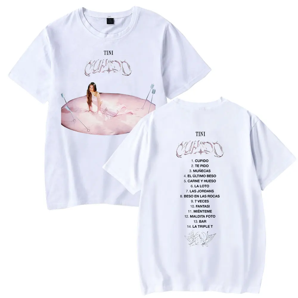 Tini Stoessel T-shirt Cupido Albume Merch 2023 Tini Tour Fashion Crewneck Short Sleeve Tee Men Women T-shirt Hip Hop Clothes