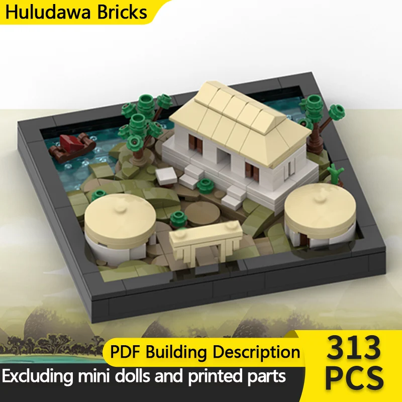 

Модель City Street View MOC, строительные кирпичи, наследие деревни, модульная технология, детские праздничные подарки, сборные игрушки, костюм