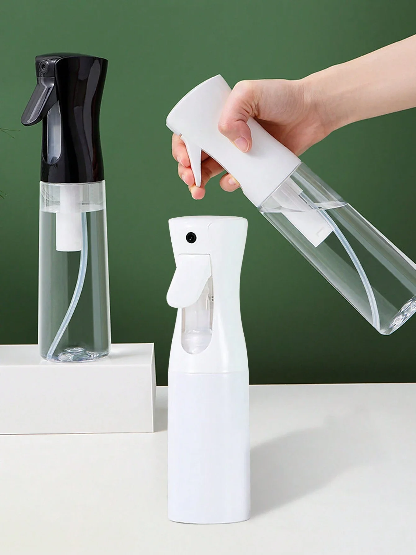500/200/300ml Hair Spray Bottle Refillable High Press Continuous Spray Bottle for Hair Salons Alcohol Fine Mist Home Makeup Hydr