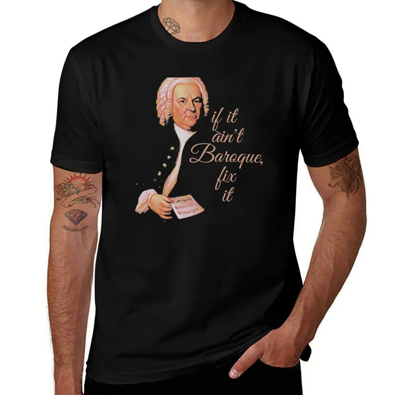 J.S. Bach if it ain't Baroque, fix it T-Shirt Plus Size Solid Color T-Shirt
