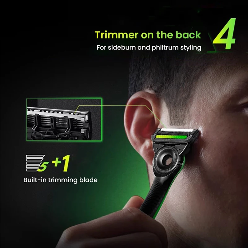 Gillette Razor Labs Series Co-branded Razor Set Flexdisc 5-Layer Induction Blade Sharp Beard Shaving Razor for Men with Stand