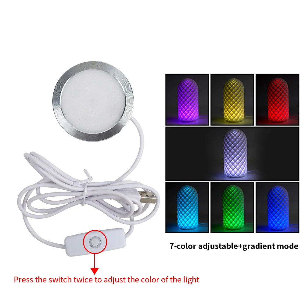 Bambu Lab LEDライトキット用USB超薄型5V表面実装LED、DIYモデル、温白色/マルチカラー制御可能