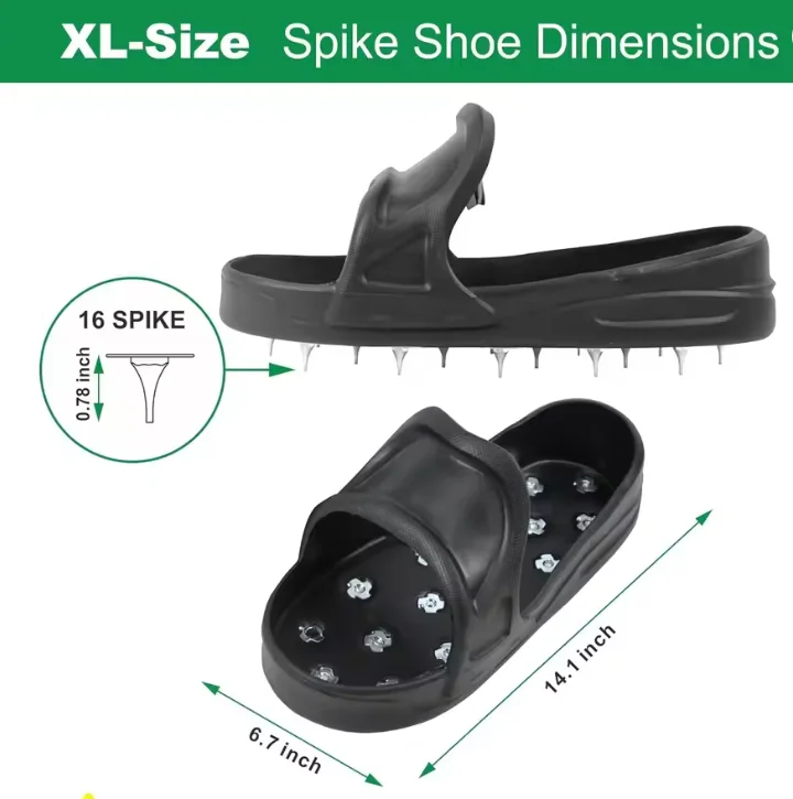 Scherpe schoenen met puntige stijl voor harscoatings Schoenen met spikes Veilig lopen op de vloer Nivelleringscompounds, epoxy topcoats beton