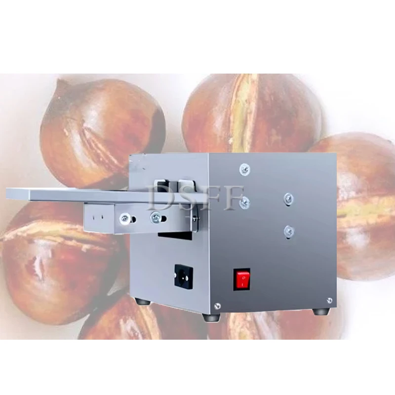 220V Fully Automatic Chestnut Shelling Machine, Commercial High-Quality Chestnut Cutting Machine