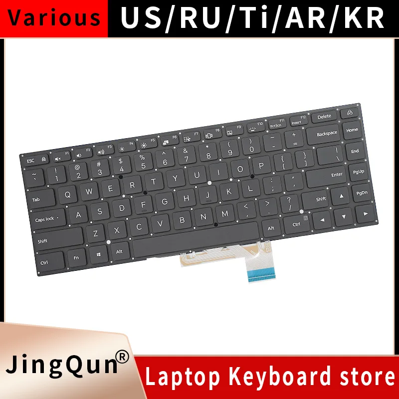 Backlit US Russian Keyboard for Xiaomi RedmiBook XMA2009 AL AD EJ BL DB DL Laptop Keyboard