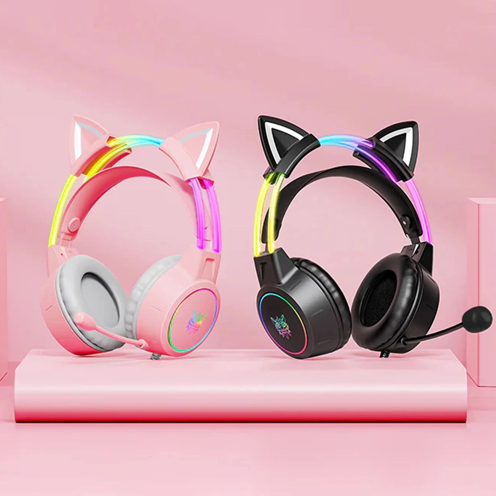 ل ONIKUMA X15 Pro سماعة الألعاب السلكية هيئة التصنيع العسكري إلغاء الضوضاء غامرة سماعة الألعاب مريح مع ضوء RGB الديناميكي للكمبيوتر #1