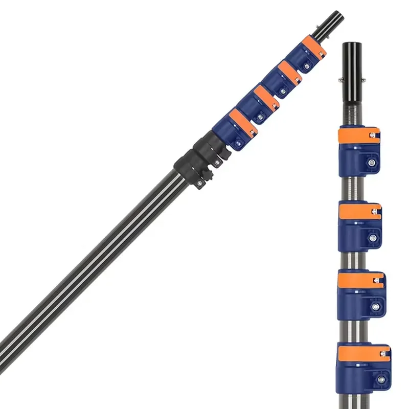 Customizable Color Carbon Fiber Telescopic Rod High Strength Lightweight Window Cleaning Tool Durable Pole for Home Use