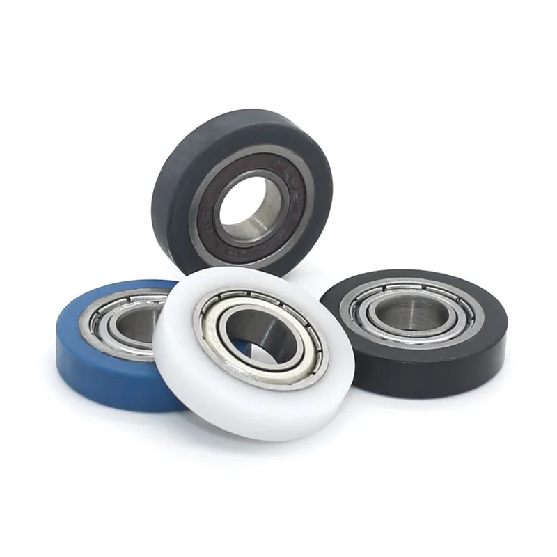 Pulley 688 Bearing Glue PU/POM Planar Wheel Sliding Door Track Guide Wheel 8 * 22 * 5mm
