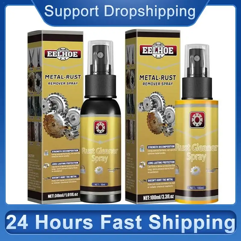 Rust Remover Spray For Metal Derusting Spray Metal Cleaner Multipurpose Long Lasting Rust Instant Remover Spray Safe For