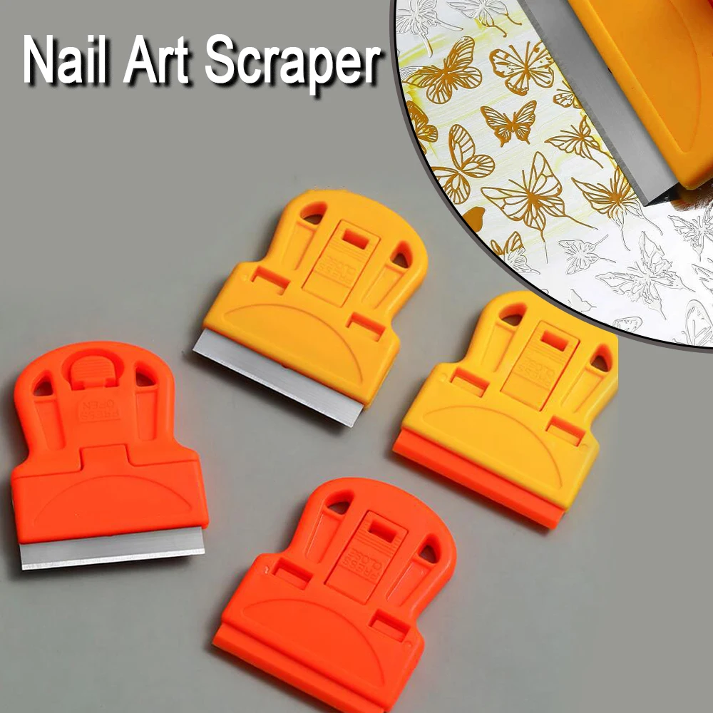 1 قطعة سوبر مسمار الفن ختم مكشطة 2 نسخة-البلاستيك/المعادن خلق واضح وكامل ختم نمط مسمار الطباعة قالب أداة