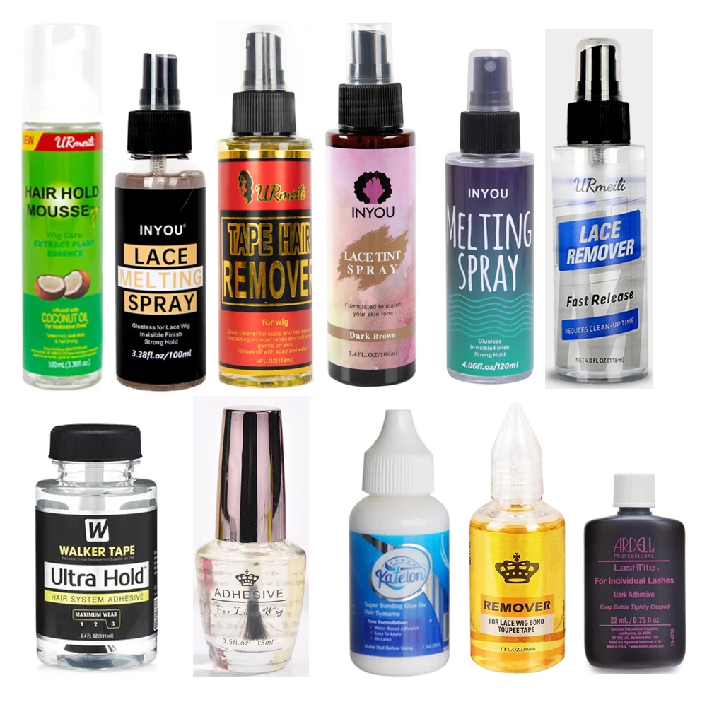 

2025 New Lace Tint Melting Mousse for Wigs, and Glue Tool &adhesive remover Set,for Lace front wig wearing removal set Christmas