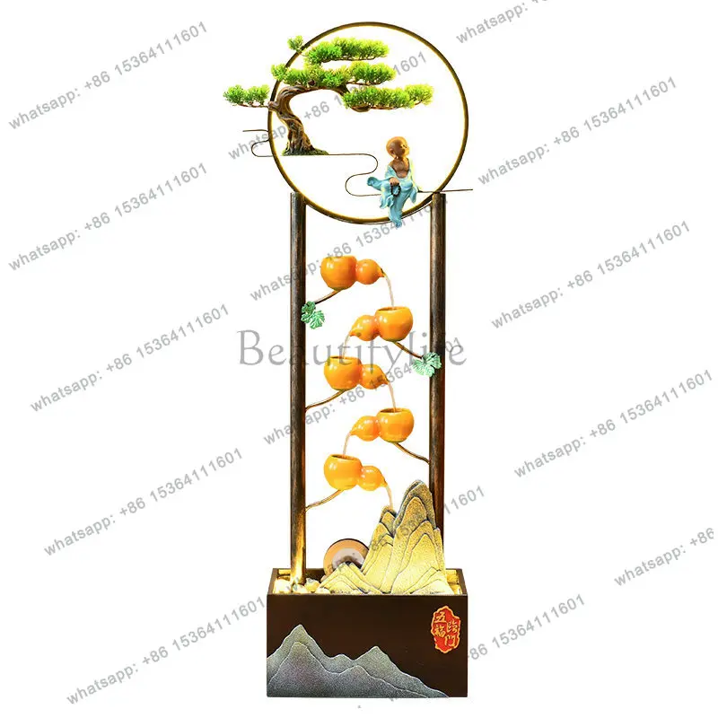 Feng Shui wheel flowing water ornament circulating water entrance floor decoration lucky housewarming opening gift