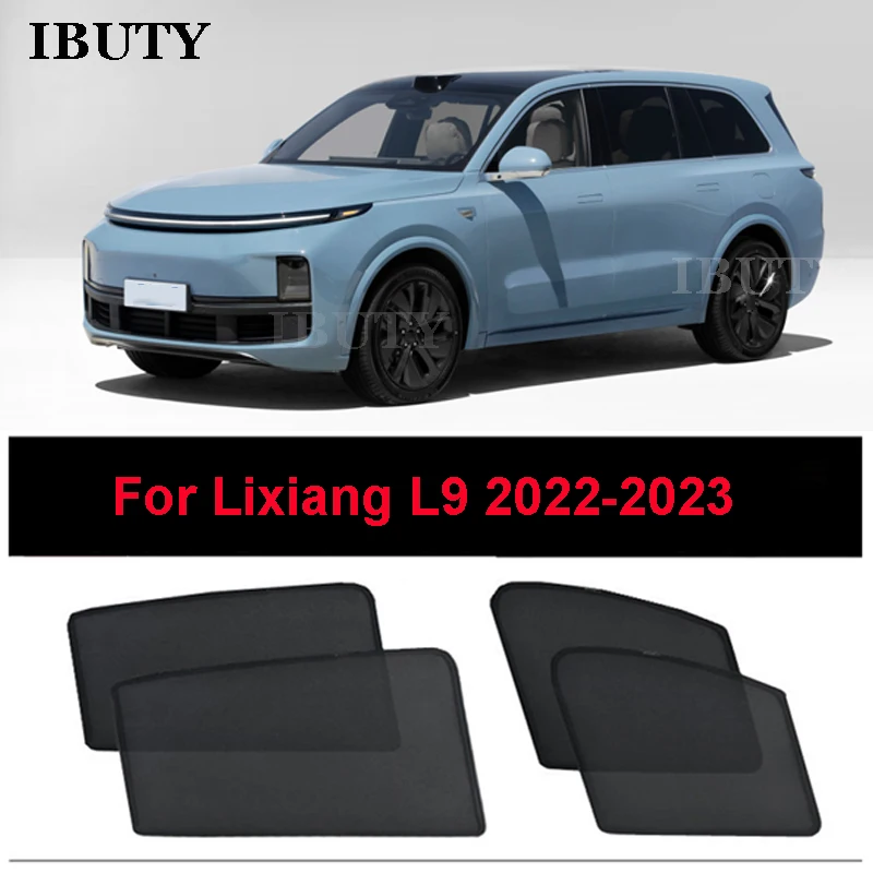 For Lixiang L9 2022 2023 Accessories Car Sunshade Side Window Mesh Curtains Sun Visor Sunscreen Heat Insulation Protection Cover