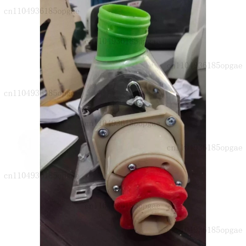 Adjusting box machine feeder accessories with handle