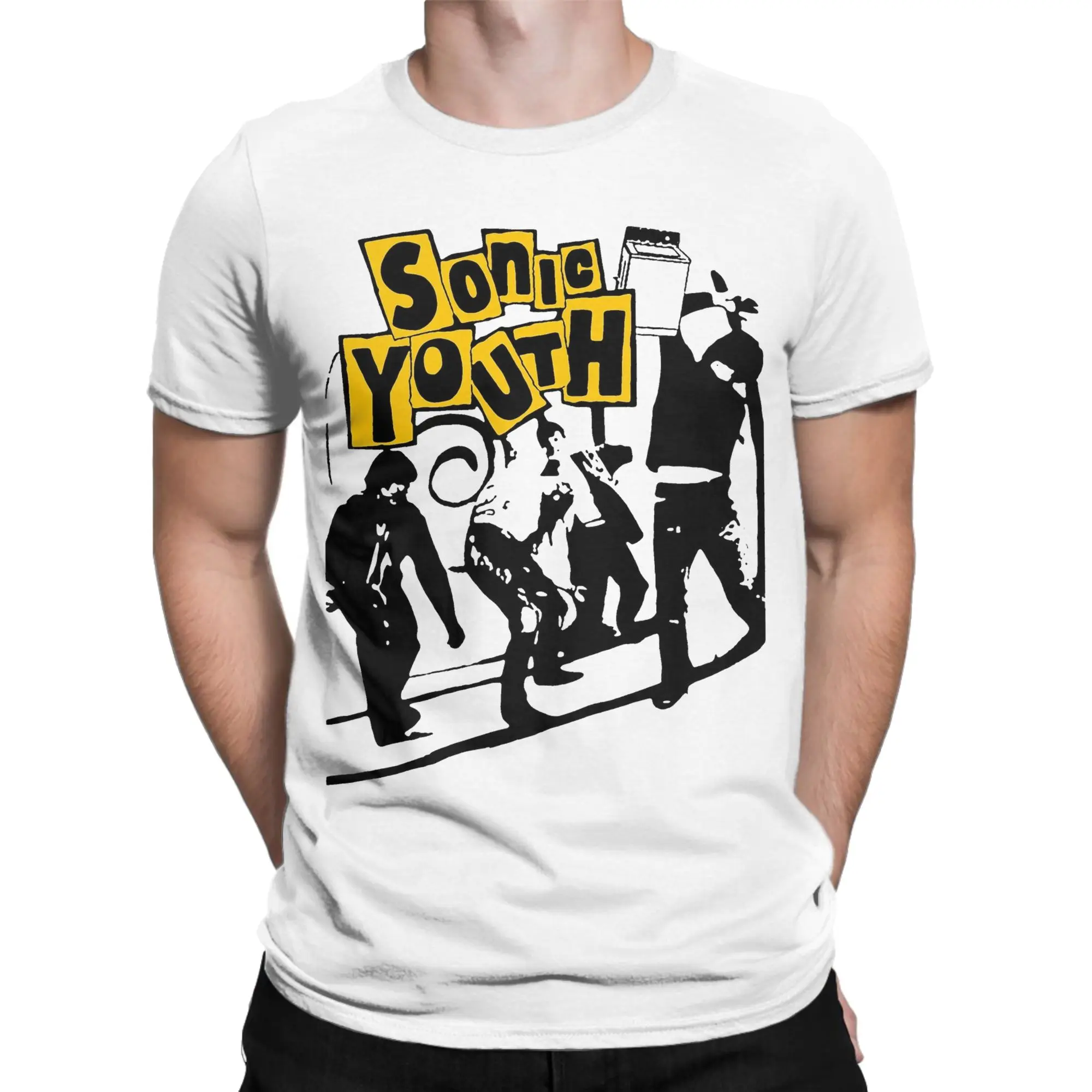 Grunge Style Member Rock Sonics Youth T-Shirt for Men  Novelty Cotton Tees O Neck Short Sleeve T Shirt Summer Clothing